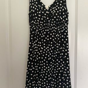Old navy black polka dot dress